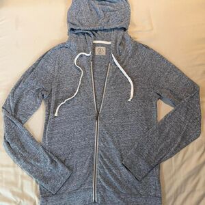 American Eagle Women's gray full zip Hoodie